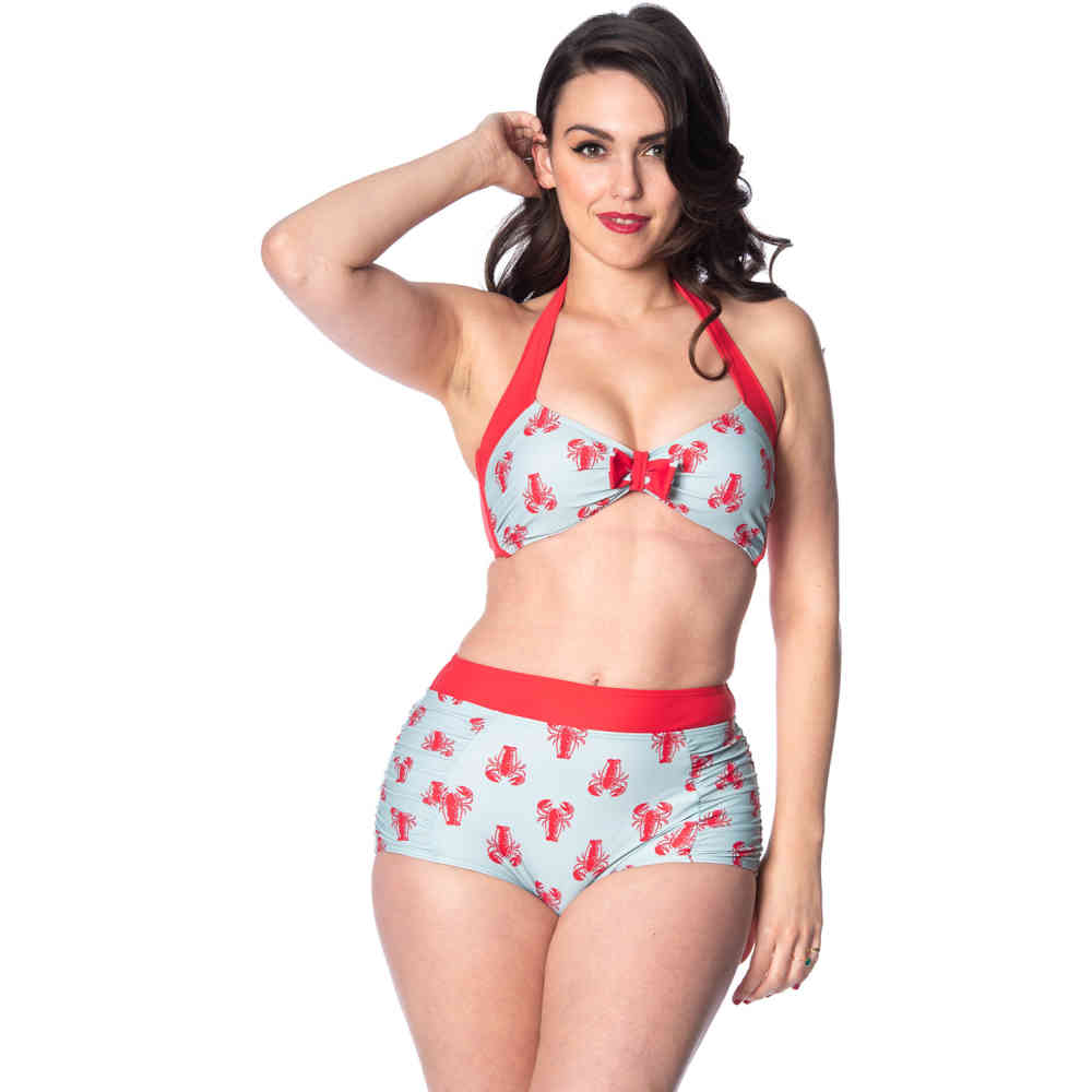 Banned - Lobster Bikini top - Blue